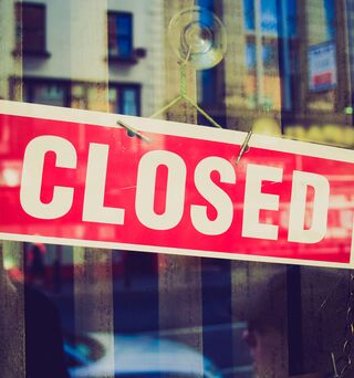 Gesloten wegens corona